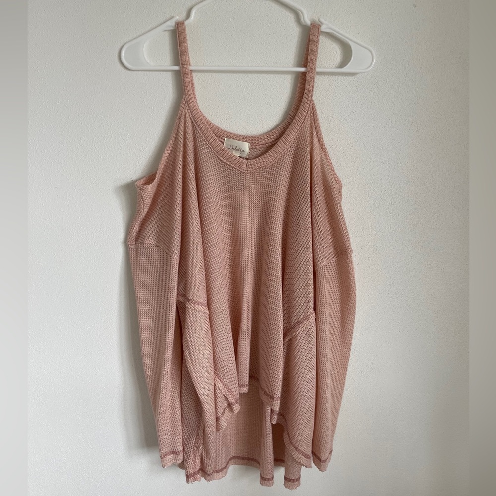 Anthropologie Pink Flowy Top
